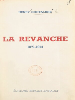 cover image of La revanche, 1871-1914